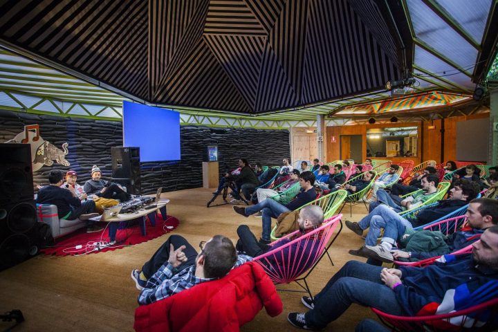 Cookin Soul gives a lecture during the Red Bull Music Academy Bass Camp at the Matadero in Madrid, Spain on March 17th, 2013 // Gianfranco Tripodo/Red Bull Content Pool // P-20130319-00075 // Usage for editorial use only // Please go to www.redbullcontentpool.com for further information. //