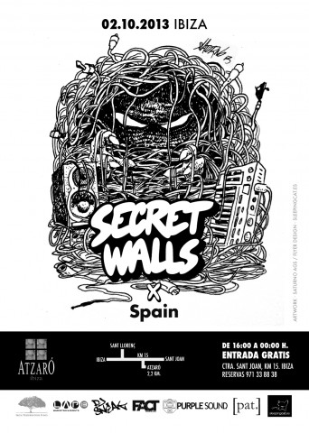 SECRET WALLS x Spain x Atzaró - Flyer anverso