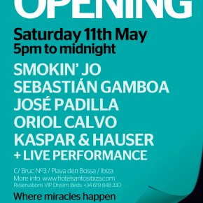 Cartel Opening Hotel Santos ibiza