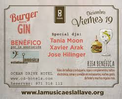 Burger Meets Gin Benéfico en Ocean Drive Ibiza a favor de La Música es la Llave.
